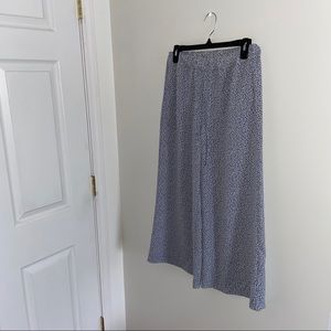 NWT H&M Cropped Light Blue Floral Loose Pants